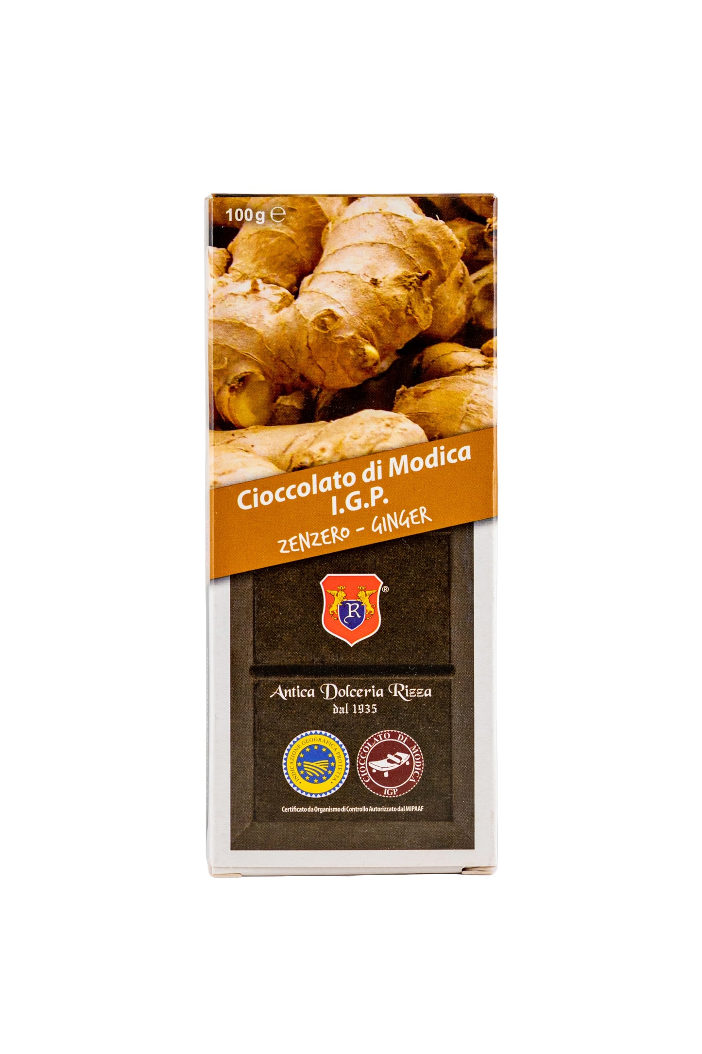 CIOCCOLATO DI MODICA - ZENZERO (100g)
