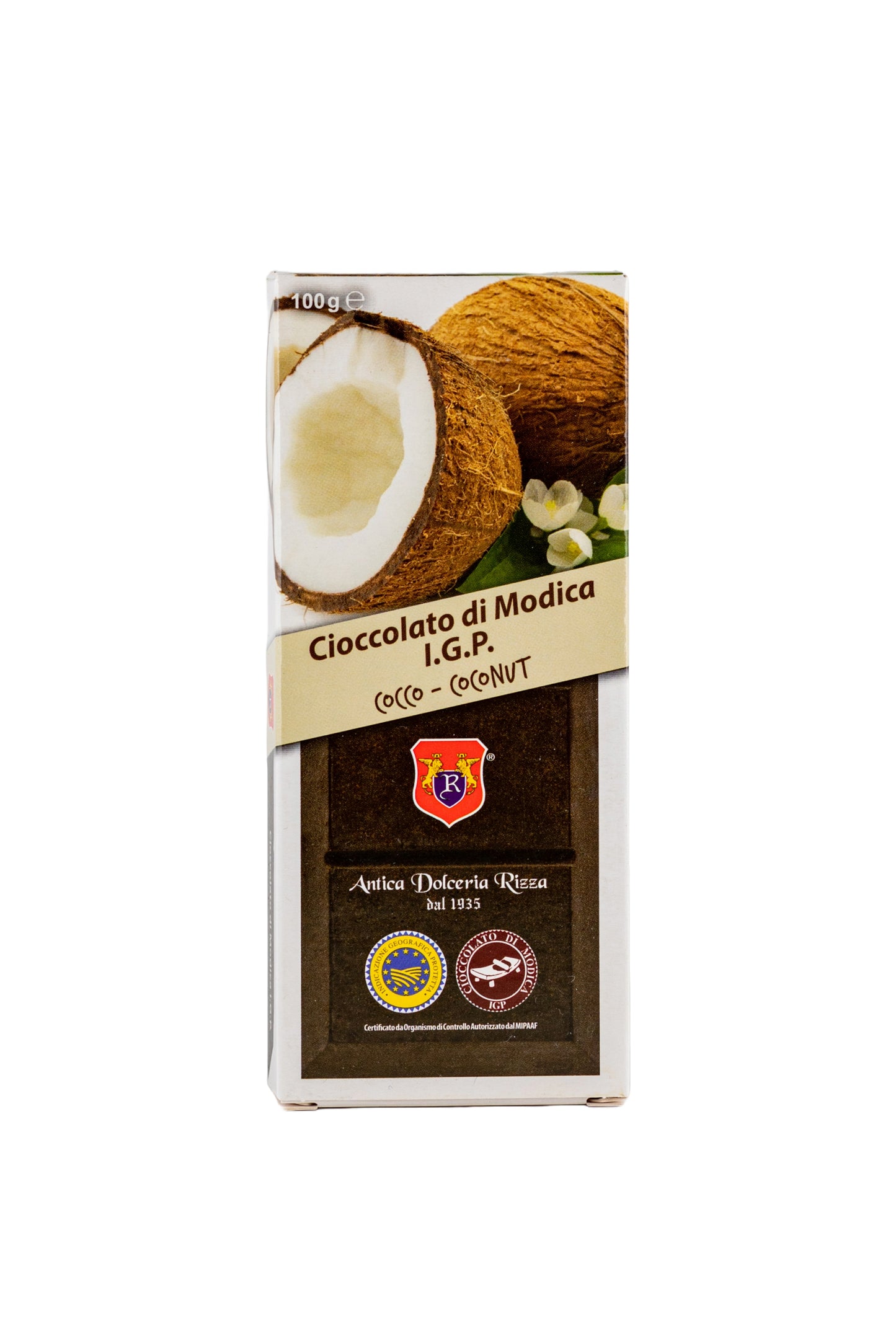 CIOCCOLATO DI MODICA - COCCO (100g)