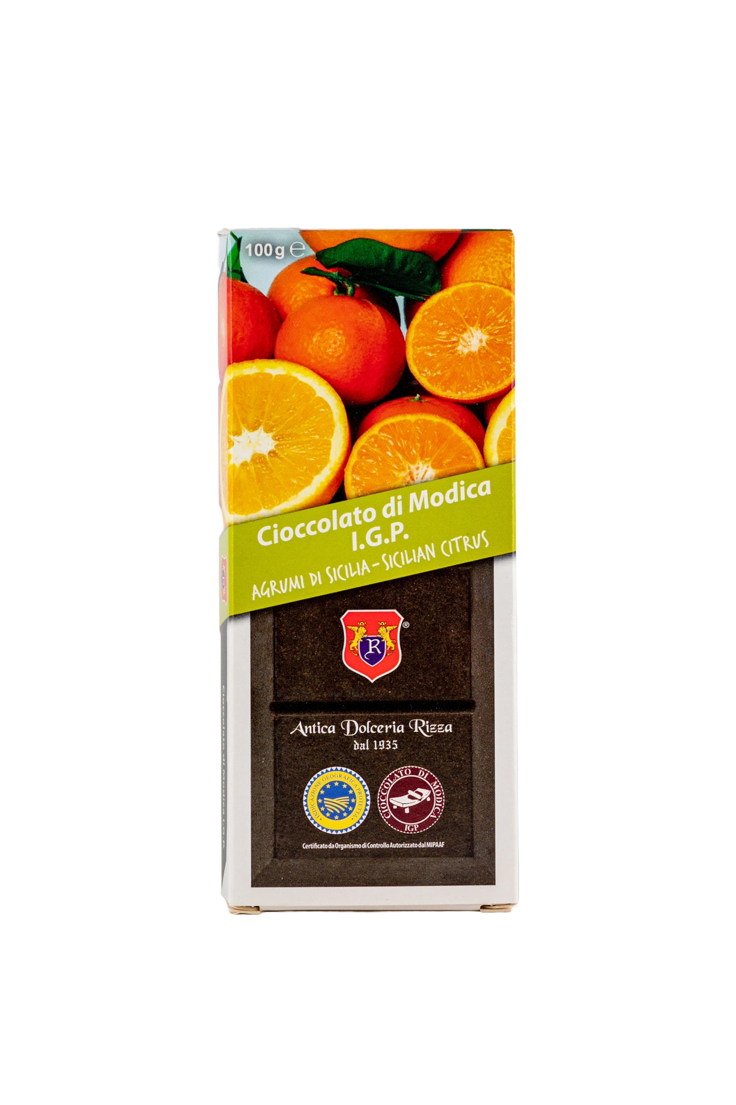 CIOCCOLATO DI MODICA - AGRUMI DI SICILIA (100g)