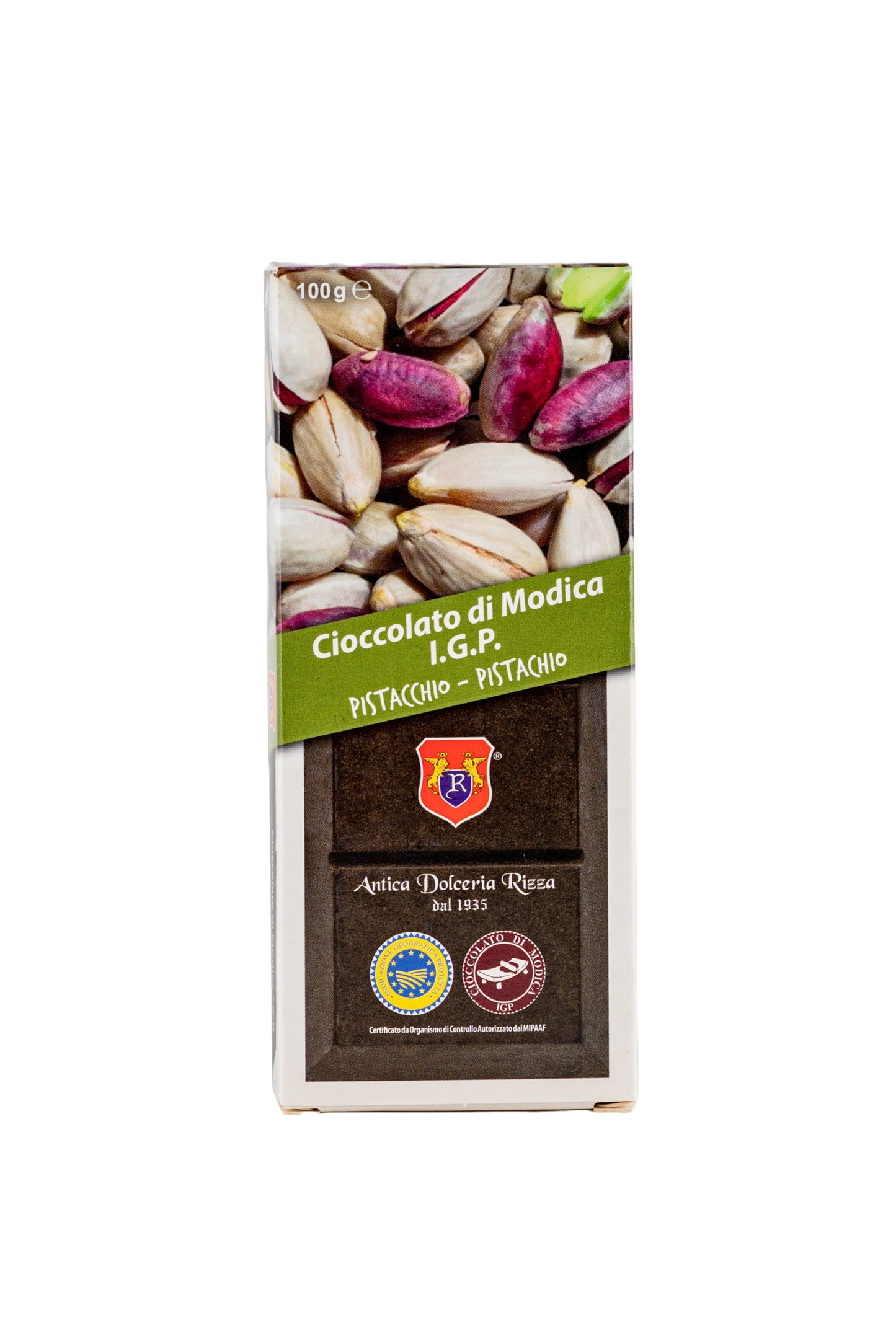 CIOCCOLATO DI MODICA - PISTACCHIO (100g)