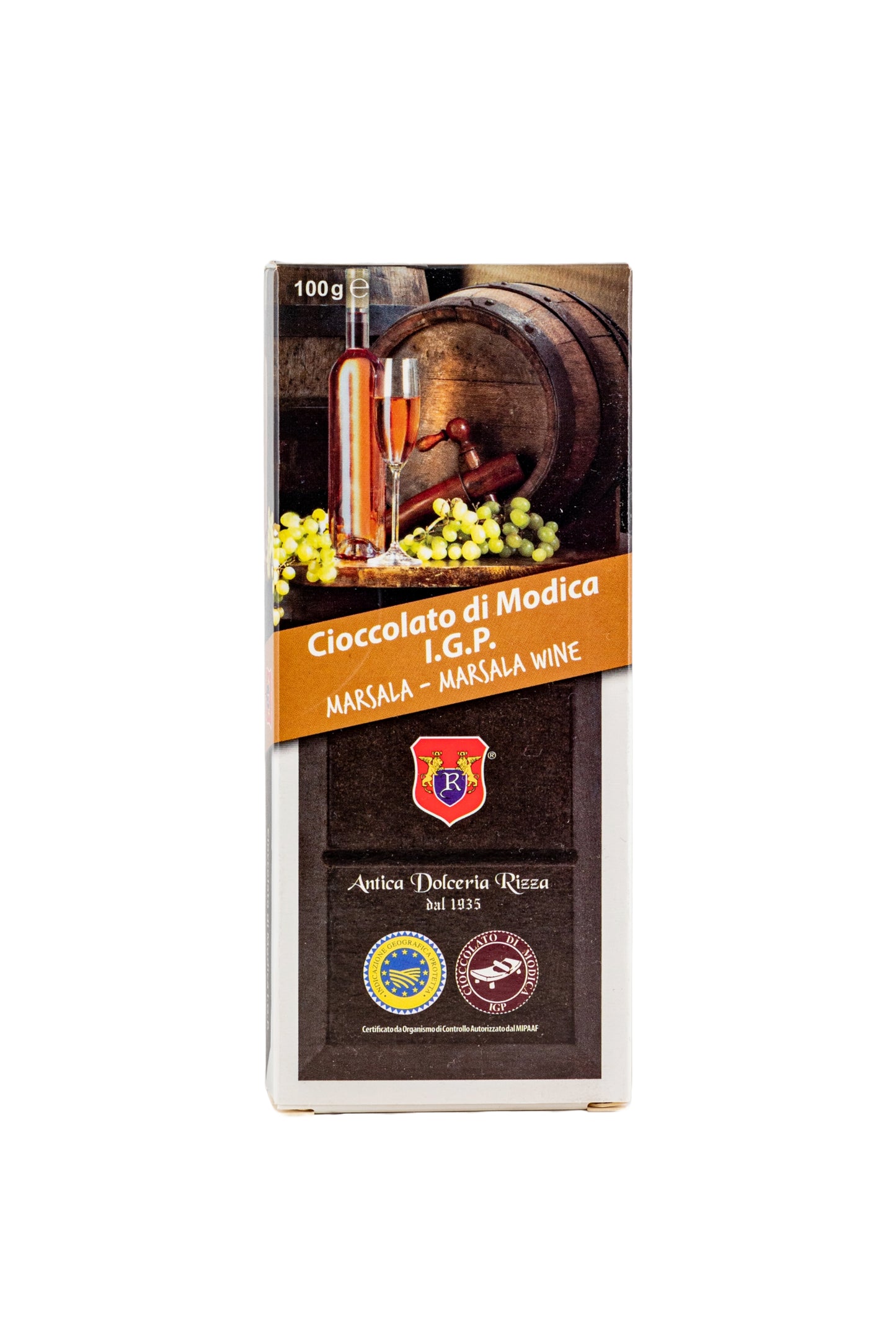 CIOCCOLATO DI MODICA - MARSALA (100g)