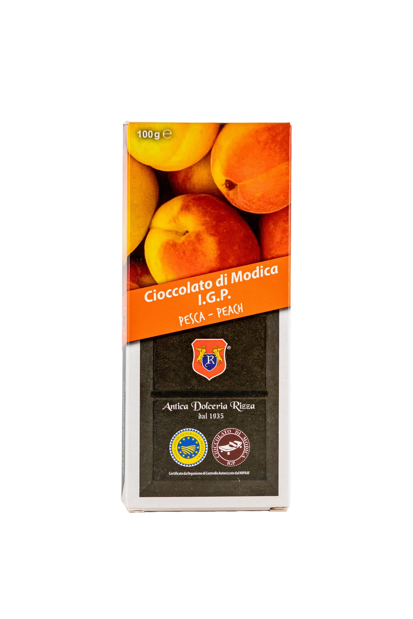 CIOCCOLATO DI MODICA - PESCA (100g)
