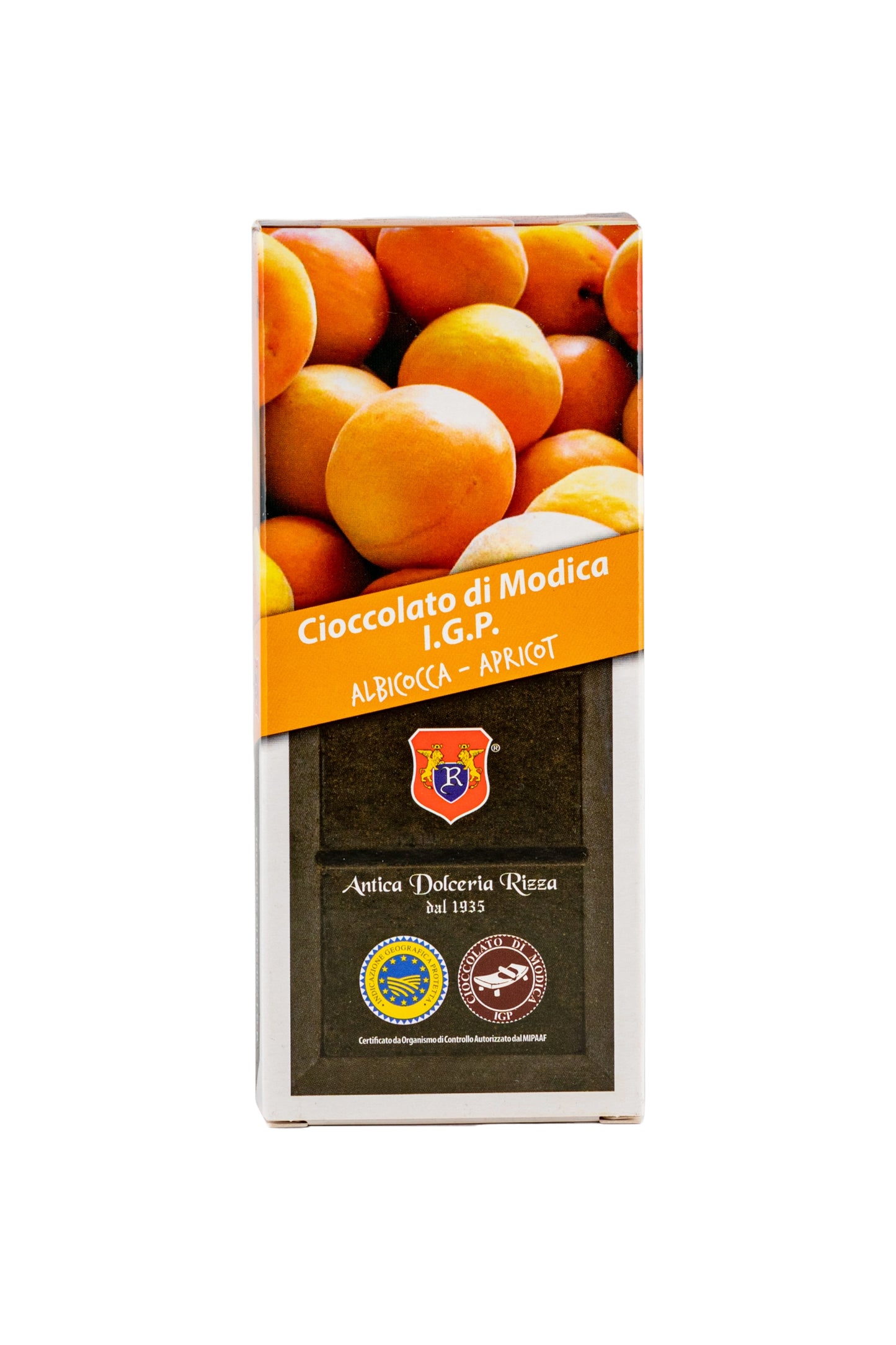 CIOCCOLATO DI MODICA - ALBICOCCA (100g)