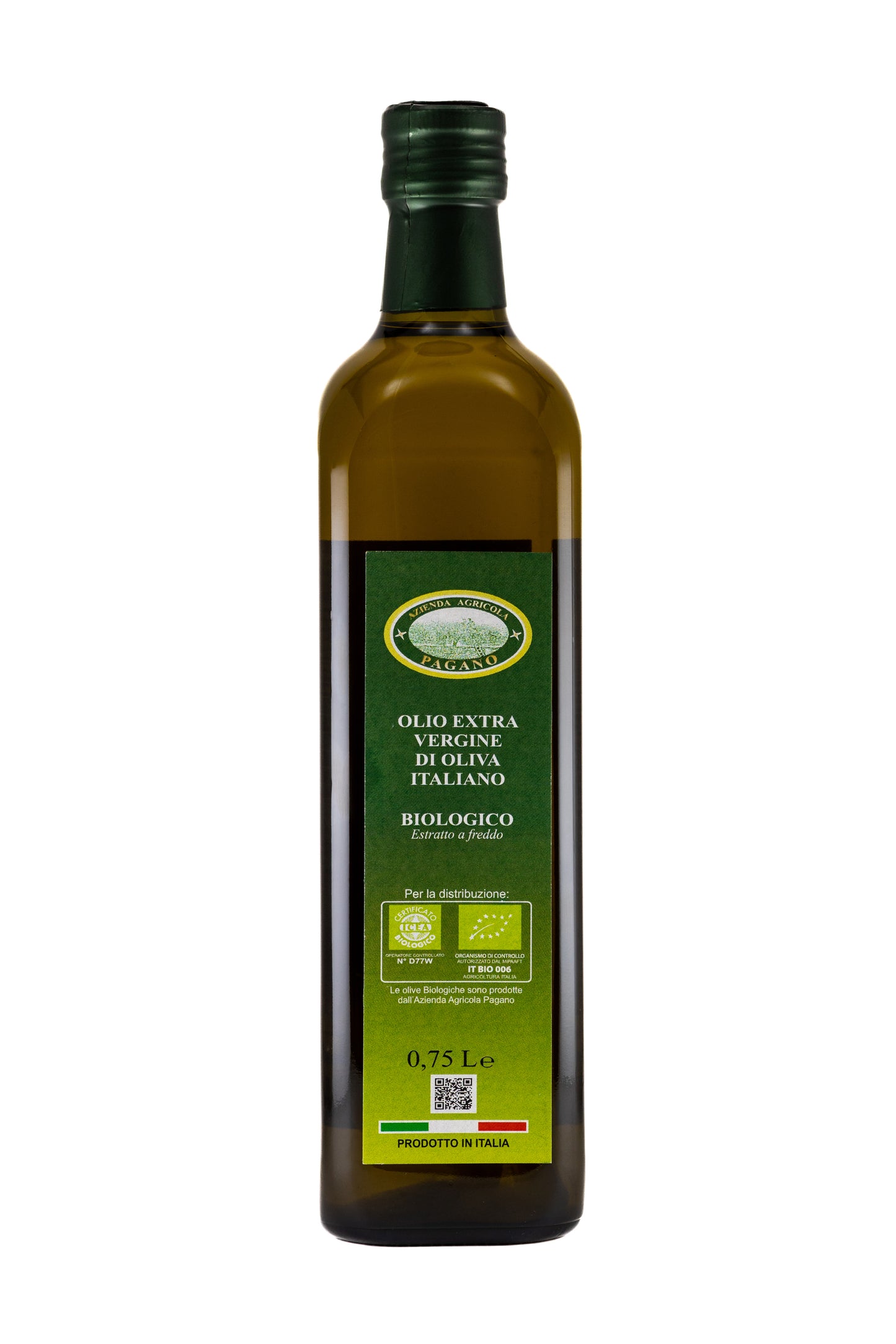 OLIO EXTRA VERGINE BIOLOGICO (750ml)