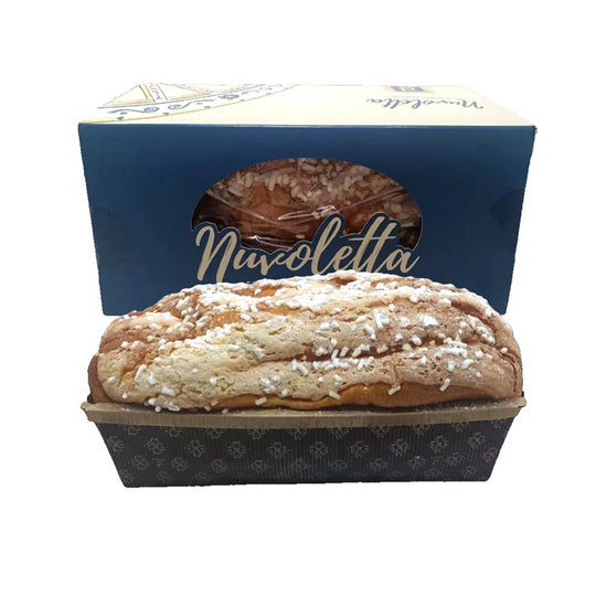 Nuvoletta Uvetta Mandorlato – Hochwertiger Hefeteig mit kandierten Rosinen und einer köstlichen Mandelglasur. Durch langsame Gärung besonders bekömmlich und saftig. Ideal zum Frühstück, Dessert oder für die Nachmittagsauszeit. Direkt aus Sizilien.