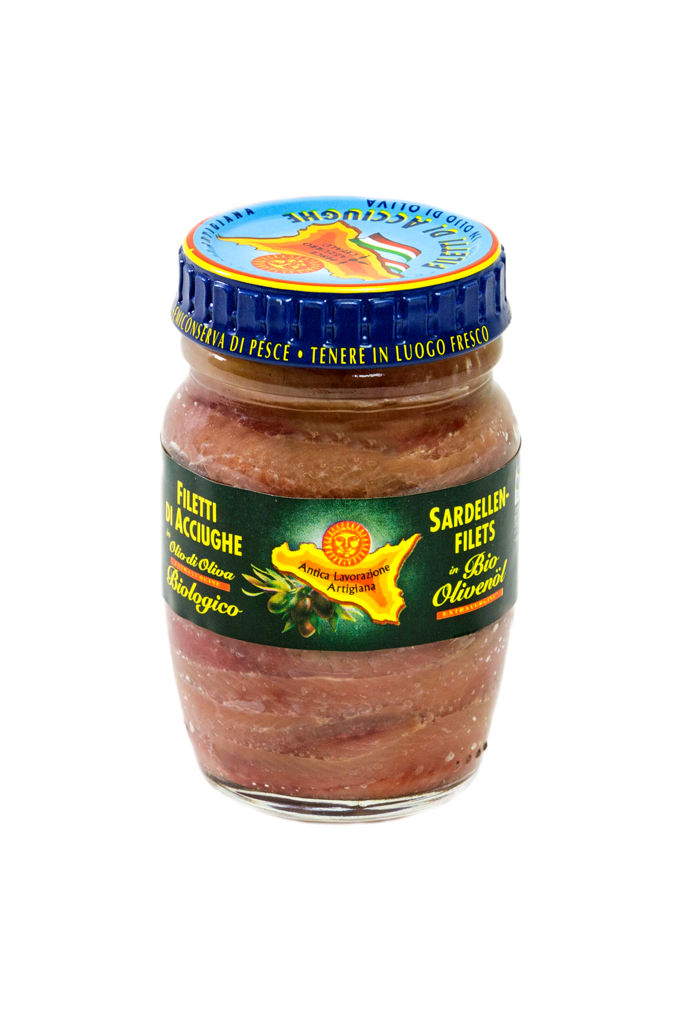 FILETTI DI ACCIUGHE - OLIO DI OLIVA BIOLOGICO