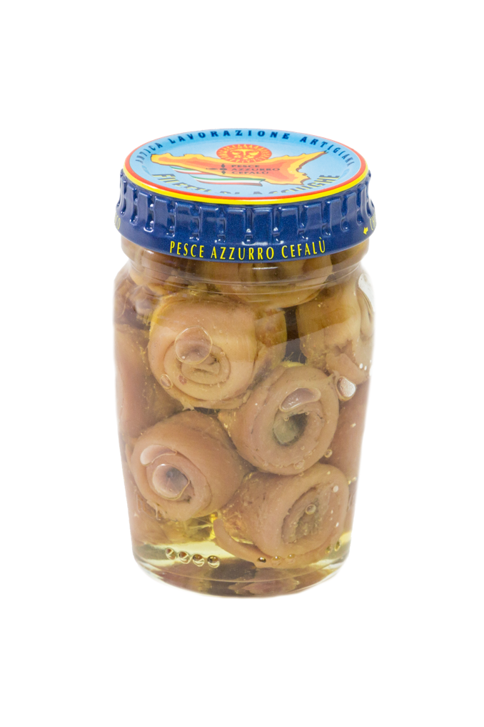 FILETTI DI ACCIUGHE - OLIO DI OLIVA (ARROTOLATE)