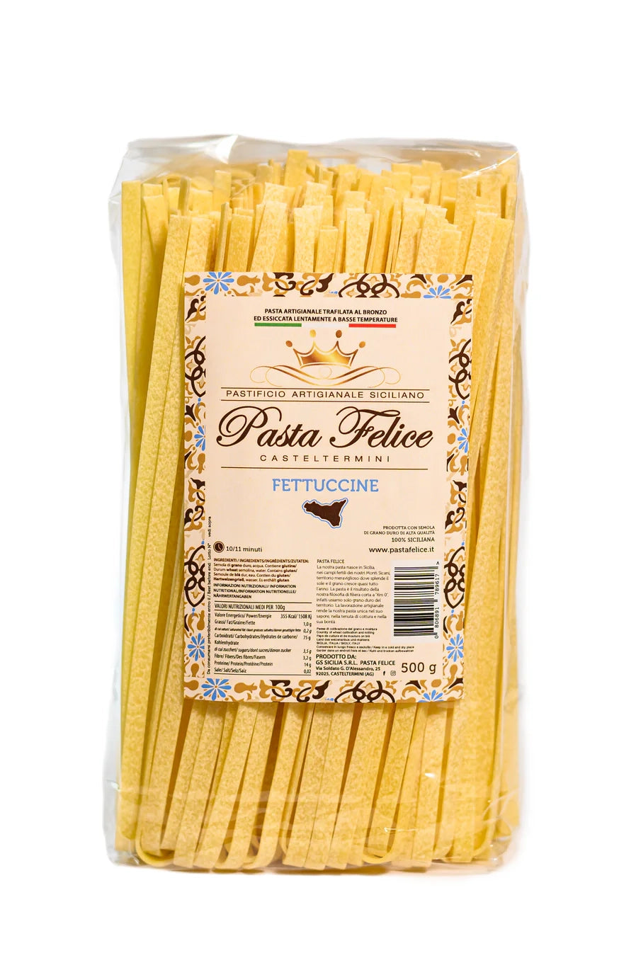 Fettuccine Pasta Artigianale Felice aus Sizilien – ein Symbol für sizilianische Handwerkskunst