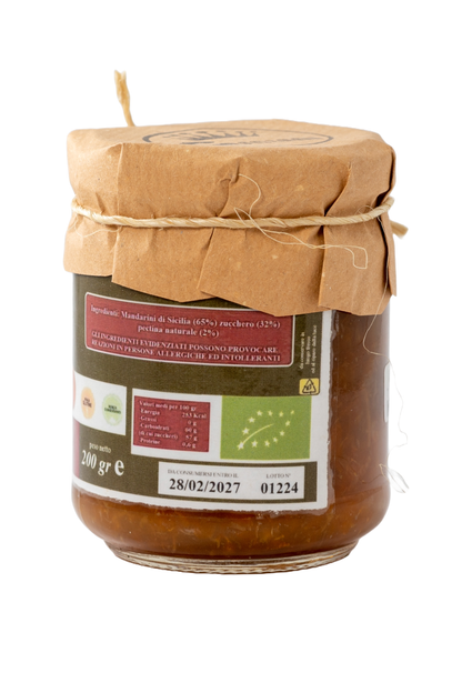 MARMELLATA DI MANDARINO BIO