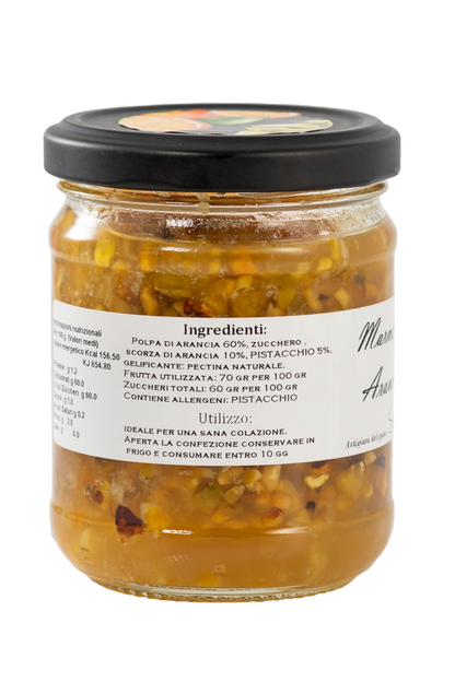 MARMELLATA ARANCE E PISTACCHIO
