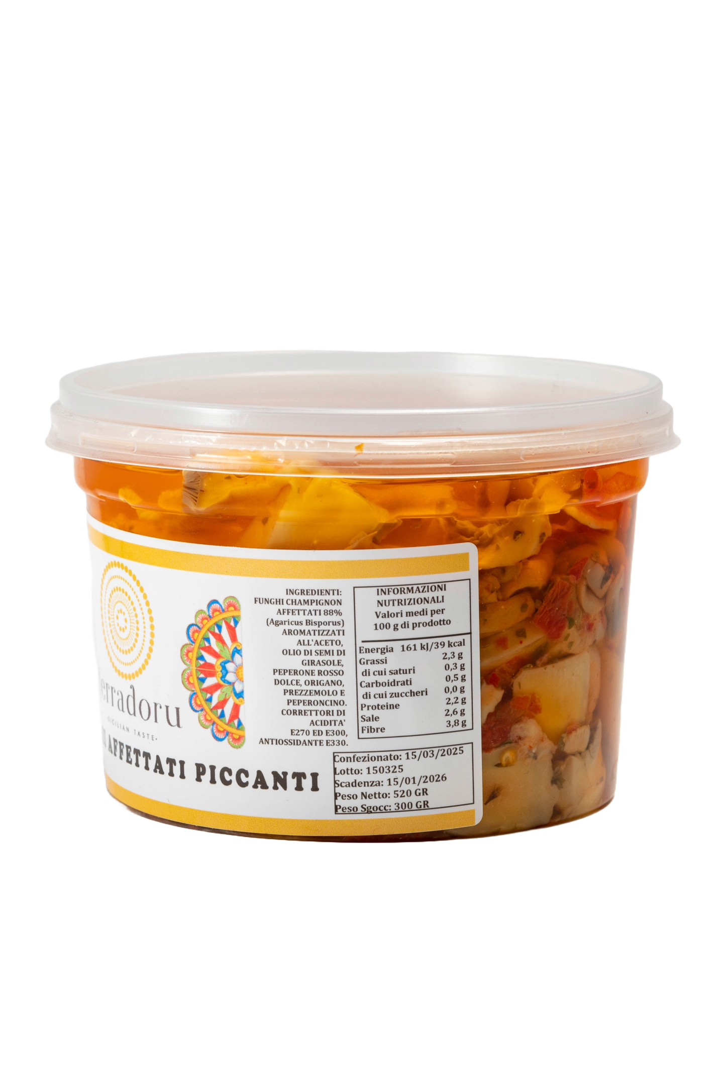 FUNGHI AFFETTATI PICCANTI