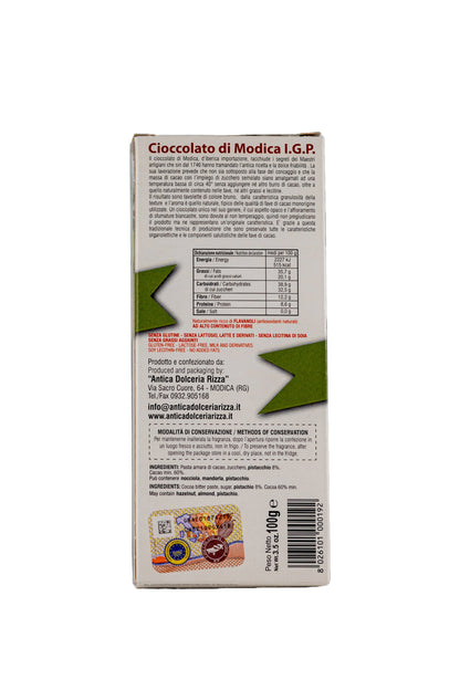 CIOCCOLATO DI MODICA - PISTACCHIO