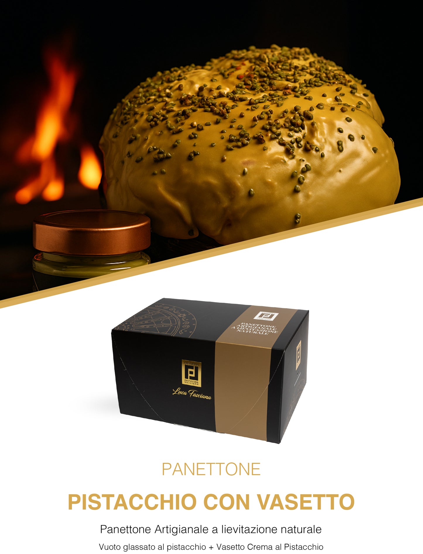 PANETTONE - AL PISTACCHIO CON VASETTO